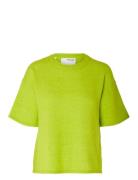 Selected Slfmaline-Liliana 2/4 Knit O-Neck Noos Grön