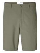Selected Slhregular-Karl Seersucker Shorts Noos Grön