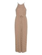 Selected Slfanola Sl Str Ankle Dress Beige
