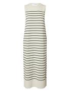 Selected Slfberga Sl Knit Dress Kräm