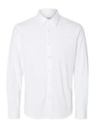 Selected Slhslim-Jersey Shirt Ls Noos Vit