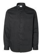 Selected Slhslim-Performance Shirt Ls Noos Svart