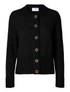 Selected Slfsia Ras Ls Knit Cardigan Noos Svart