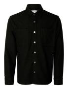 Selected Slh-Twill Mix Overshirt Ls Svart