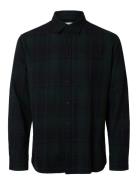 Selected Slhreg-Owen Flannel Mix Shirt Ls Marinblå