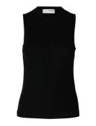 Selected Slfingrid Sl Knit Top Svart