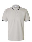 Selected Slhslim-Atlas Sport Ss Polo Grå