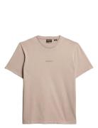 Superdry Micro Logo T Shirt Beige