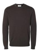 Selected Slhberg Crew Neck Noos Brun