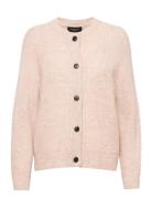 Selected Slflulu Ls Knit Short Cardigan Noos Rosa