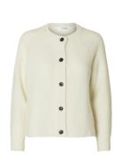 Selected Slflulu Ls Knit Short Cardigan Noos Vit