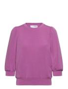 Selected Slftenny 3/4 Sweat Top Noos Lila