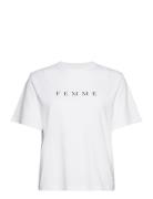 Selected Slfvilja Ss Printed Tee W Noos Vit