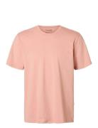 Selected Slhaspen Ss O-Neck Tee Noos Rosa