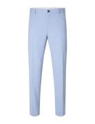 Selected Slhslim-Oasis Linen Trs Noos Blå