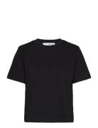 Selected Slfessential Ss Boxy Tee Noos Svart