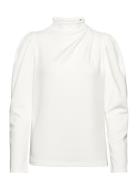 Selected Slffenja Ls T-Neck Top B Noos Vit