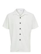 Selected Slhloose-Plisse Resort Ss Shirt Ex Vit