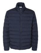 Selected Slhbarry Quilted Jacket Noos Marinblå