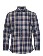 Selected Slhslimowen-Brushed Shirt Ls D Marinblå