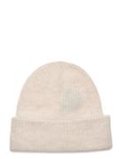 Selected Slfmaline Lano Knit Beanie Noos Beige