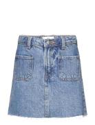 Mango Denim Short Skirt Blå