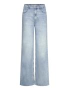 Mango Danila Wide Leg High-Rise Jeans Blå