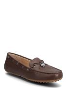 Lauren Ralph Lauren Wylie Nappa Leather Driver Brun