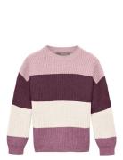 Kids Only Kmgsandy L/S Stripe Pullover Knt Lila