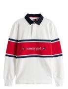 Tommy Jeans Tommy Girl Rugby Polo Shirt Vit