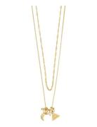 Pilgrim Between Necklace 2-In-1 Gold-Plated Guld