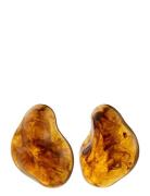 Pilgrim Lian Earrings Gold-Plated/Brown Brun