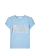 Mads Nørgaard Single Cotton Tuvina Tee Blå