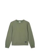 Mads Nørgaard Light Terry Solo Sweatshirt Khaki Green