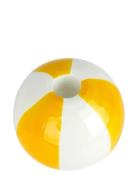 Balvi Keramisk Lysestage Beachball, Gul 8 Cm Gul