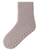 Name It Nmfwaksi Wo/Bl Terry Sock W/Non Skid Beige