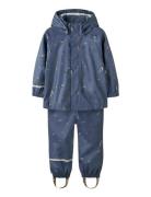 Name It Nmmdry10 Rain Set Au Aop Fo Blå