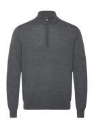 Mango 100% Merino Wool Sweater With Perkins Collar Grå