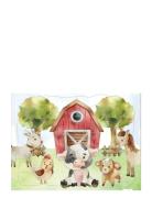 Barbo Leksaker Frame Cardboard Puzzle - Farm Multi/patterned