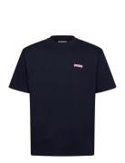 Woodbird Wbbaine Koi Tee Marinblå