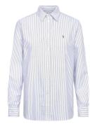 Polo Ralph Lauren Classic Fit Striped Oxford Shirt Blå