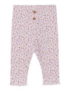 Minymo Legging Aop Rib Rosa