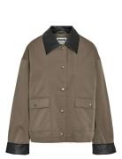 NOISY MAY Nmnora Pu Collar Jacket Dd Brun