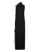Hope Crinkle Dress Black Crinkle-36 Svart
