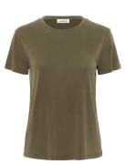 Soaked In Luxury Slcolumbine Crew-Neck T-Shirt Ss Brun