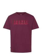 Makia Shadow T-Shirt Burgundy