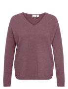 ONLY Carmakoma Carmargareta Ls Pullover Knt Noos Rosa