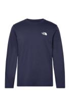 The North Face M L/S Simple Dome Tee Marinblå