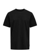 ONLY & SONS Osjmax Life Ss Stitch Tee Jrs Noos Svart