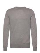 J. Lindeberg Keane Merino Crew Neck Grå